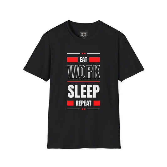 Eat Work Sleep Repeat Unisex Softstyle T-Shirt