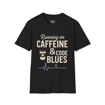 Funny Caffeine & Code Unisex T-Shirt - Perfect for Programmers & Coffee Lovers