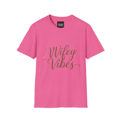 Wifey Vibes Unisex Softstyle T-Shirt - Perfect Gift for Brides and Newlyweds