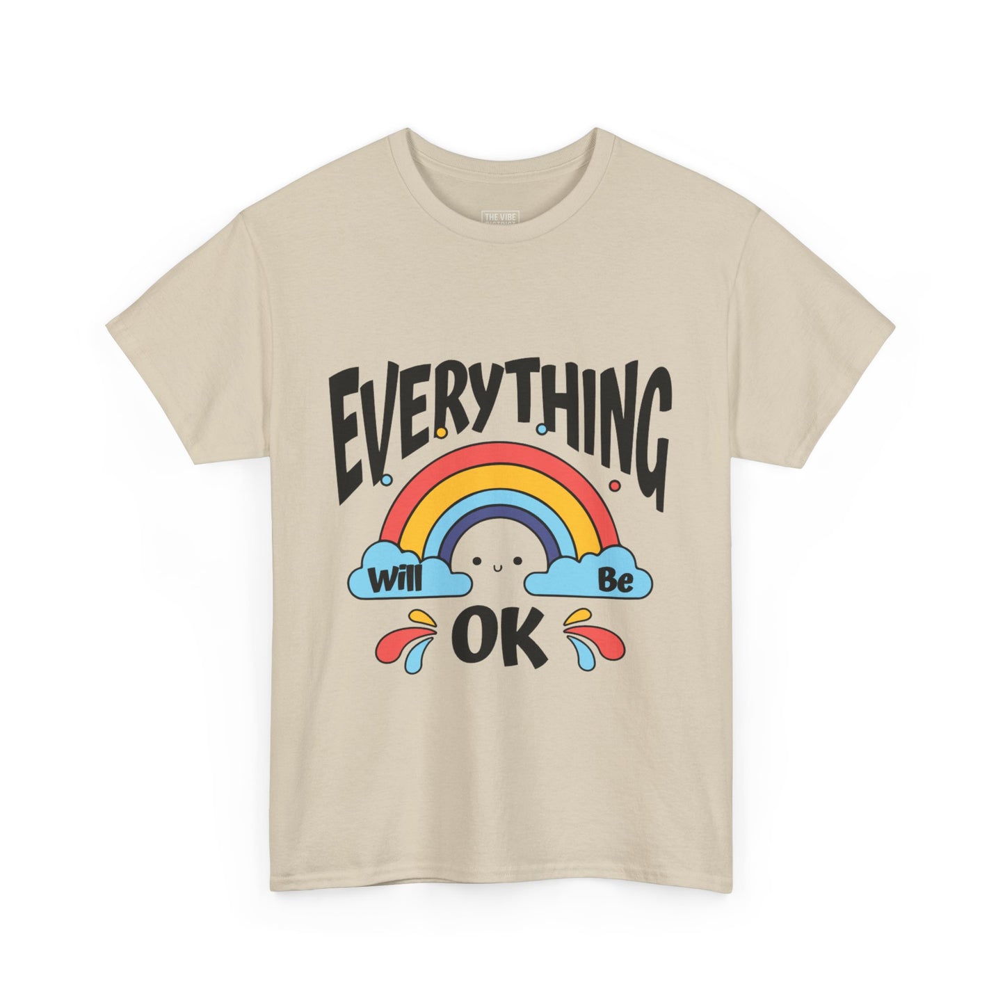 Everything Will Be OK Unisex Tee, Inspirational Shirt, Everyday Comfort Tee, Rainbow Graphic T-Shirt, Gift for Friends, Positive Vibes [...]