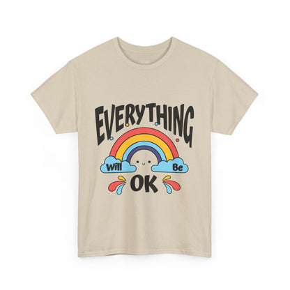 Everything Will Be OK Unisex Tee, Inspirational Shirt, Everyday Comfort Tee, Rainbow Graphic T-Shirt, Gift for Friends, Positive Vibes [...]