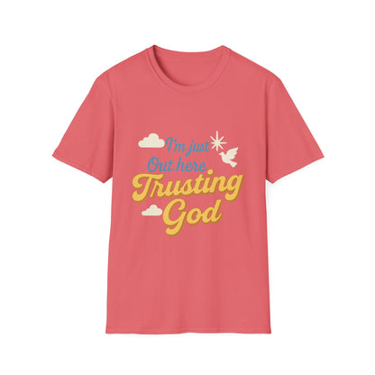 Trusting God Tee, Inspirational Gift, Christian Apparel, Casual Wear, Everyday Comfort