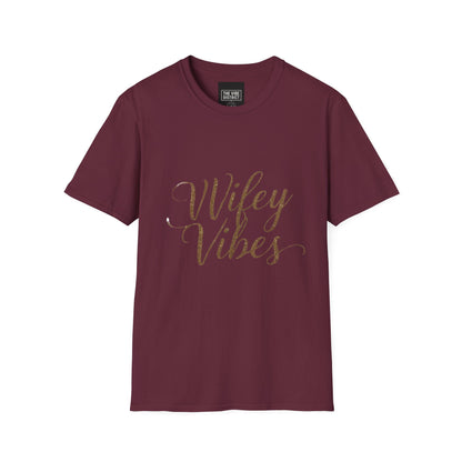 Wifey Vibes Unisex Softstyle T-Shirt - Perfect Gift for Brides and Newlyweds