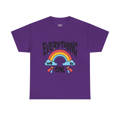 Everything Will Be OK Unisex Tee, Inspirational Shirt, Everyday Comfort Tee, Rainbow Graphic T-Shirt, Gift for Friends, Positive Vibes [...]