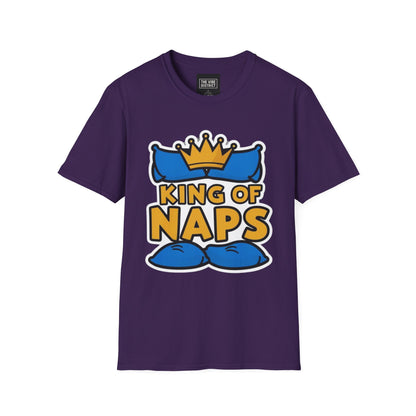 King of Naps Unisex Softstyle T-Shirt - Perfect Gift for Sleep Lovers