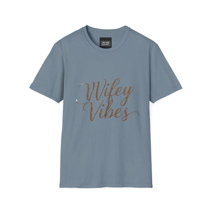 Wifey Vibes Unisex Softstyle T-Shirt - Perfect Gift for Brides and Newlyweds