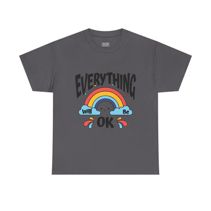 Everything Will Be OK Unisex Tee, Inspirational Shirt, Everyday Comfort Tee, Rainbow Graphic T-Shirt, Gift for Friends, Positive Vibes [...]
