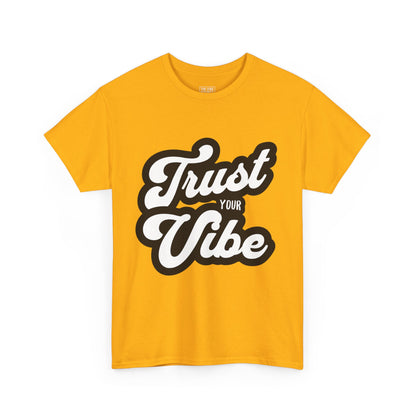 Trust Your Vibe Unisex Cotton Tee, Positive Affirmation Shirt, Casual Everyday Wear, Gift for Teens, Birthday, Inspirational Fashion
