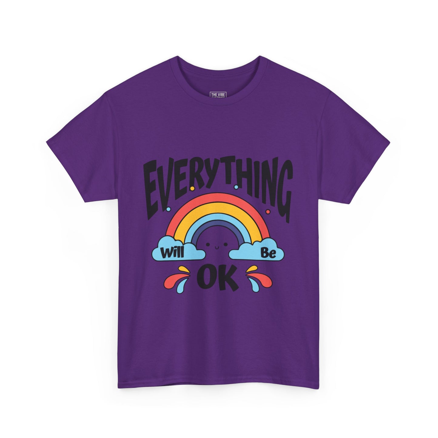 Everything Will Be OK Unisex Tee, Inspirational Shirt, Everyday Comfort Tee, Rainbow Graphic T-Shirt, Gift for Friends, Positive Vibes [...]