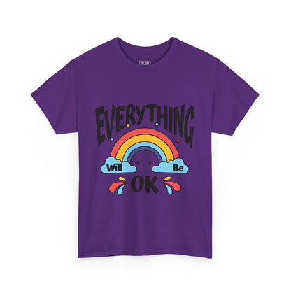 Everything Will Be OK Unisex Tee, Inspirational Shirt, Everyday Comfort Tee, Rainbow Graphic T-Shirt, Gift for Friends, Positive Vibes [...]