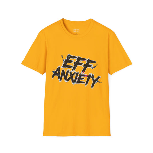 Eff Anxiety Unisex Softstyle T-Shirt - Casual Comfort for Mental Health Awareness