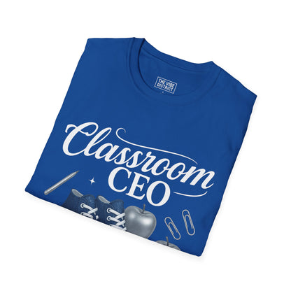 Classroom CEO Unisex T-Shirt, Teacher Gift, School Spirit Wear, Educational Apparel, Back to School Style