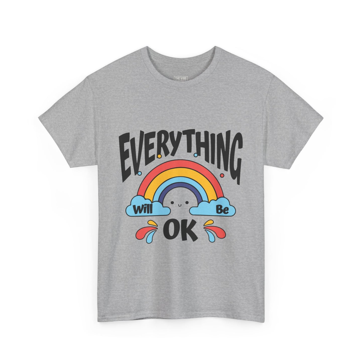 Everything Will Be OK Unisex Tee, Inspirational Shirt, Everyday Comfort Tee, Rainbow Graphic T-Shirt, Gift for Friends, Positive Vibes [...]