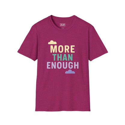 "More Than Enough" - Positive Affirmation Tee, Motivational Shirt, Everyday Wear, Gift Idea, Colorful Casual Wear