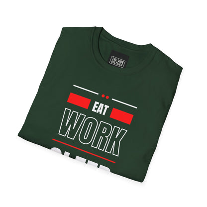 Eat Work Sleep Repeat Unisex Softstyle T-Shirt
