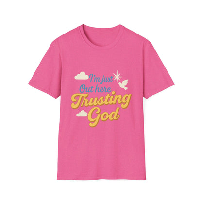 Trusting God Tee, Inspirational Gift, Christian Apparel, Casual Wear, Everyday Comfort