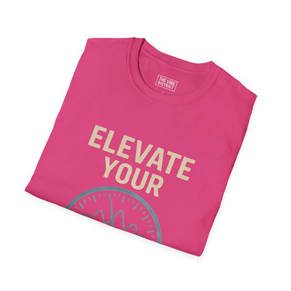 Elevate Your Frequency Unisex Softstyle T-Shirt, Motivational Tee for Music Lovers, Gift for Friends, Relaxed Fit, Everyday Wear, [...]