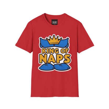 King of Naps Unisex Softstyle T-Shirt - Perfect Gift for Sleep Lovers