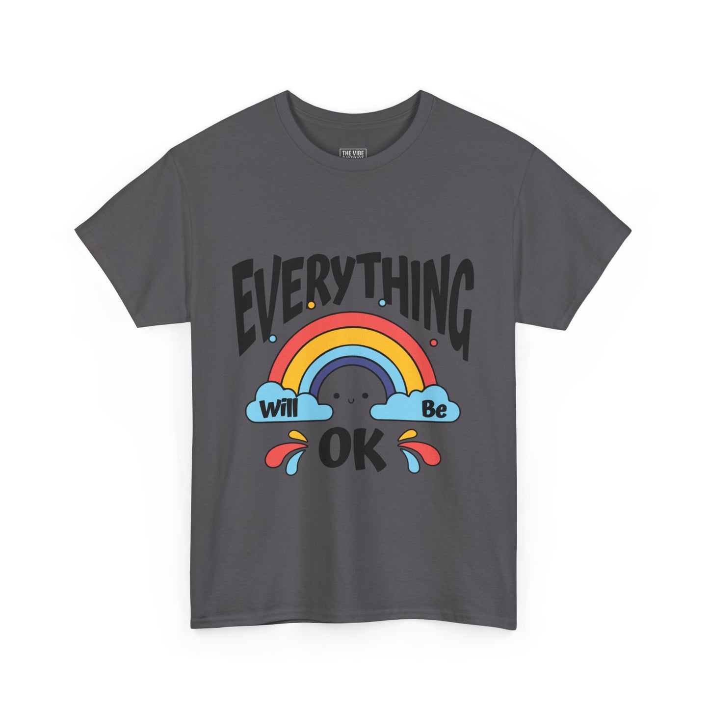 Everything Will Be OK Unisex Tee, Inspirational Shirt, Everyday Comfort Tee, Rainbow Graphic T-Shirt, Gift for Friends, Positive Vibes [...]