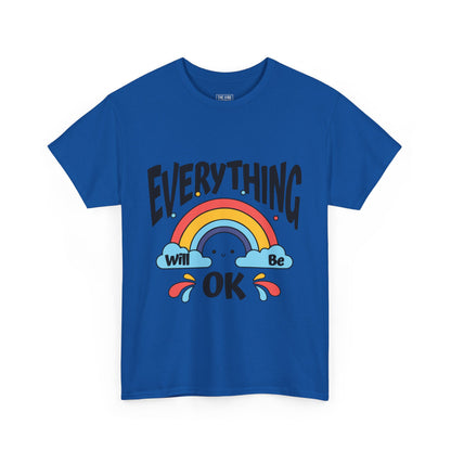 Everything Will Be OK Unisex Tee, Inspirational Shirt, Everyday Comfort Tee, Rainbow Graphic T-Shirt, Gift for Friends, Positive Vibes [...]