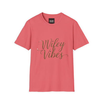 Wifey Vibes Unisex Softstyle T-Shirt - Perfect Gift for Brides and Newlyweds
