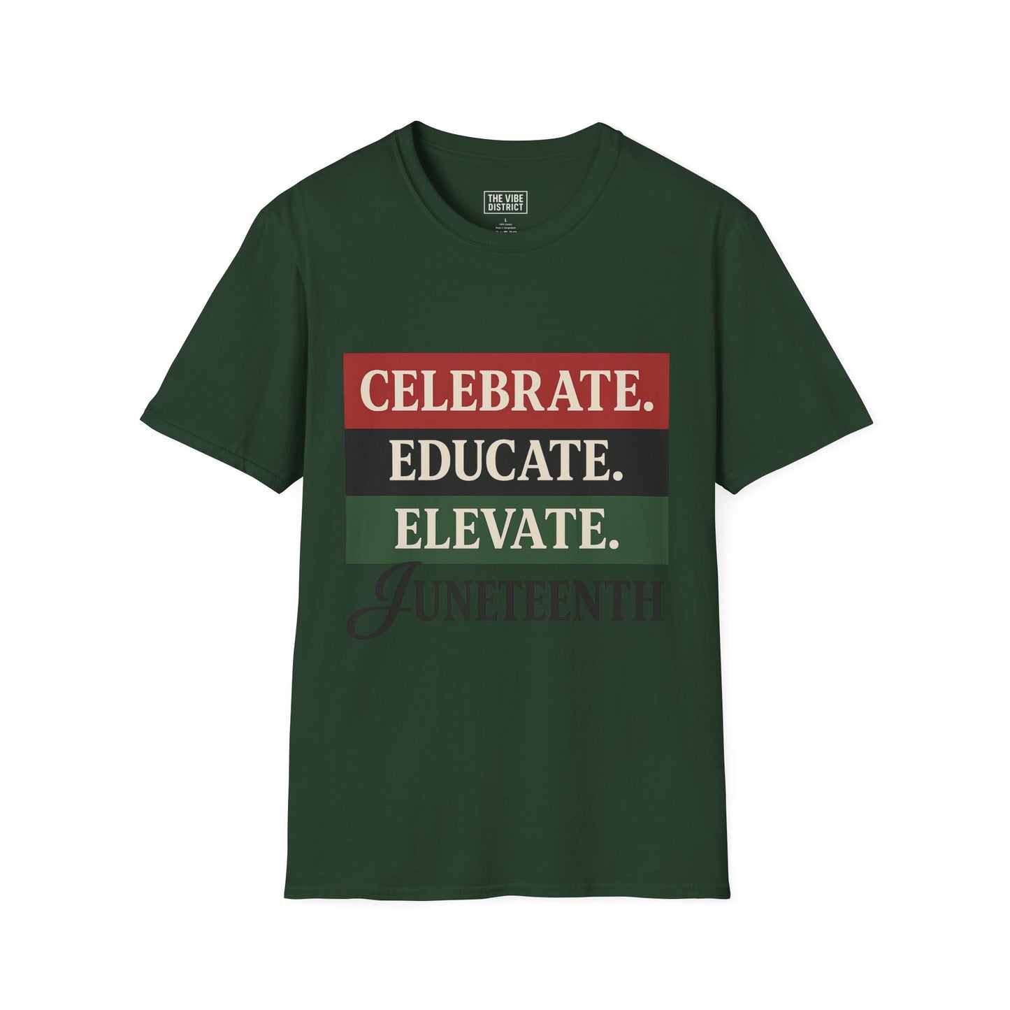 Juneteenth Celebration T-Shirt, Celebrate Educate Elevate Tee, Unisex Graphic Shirt, African American Pride Apparel, Holiday [...]