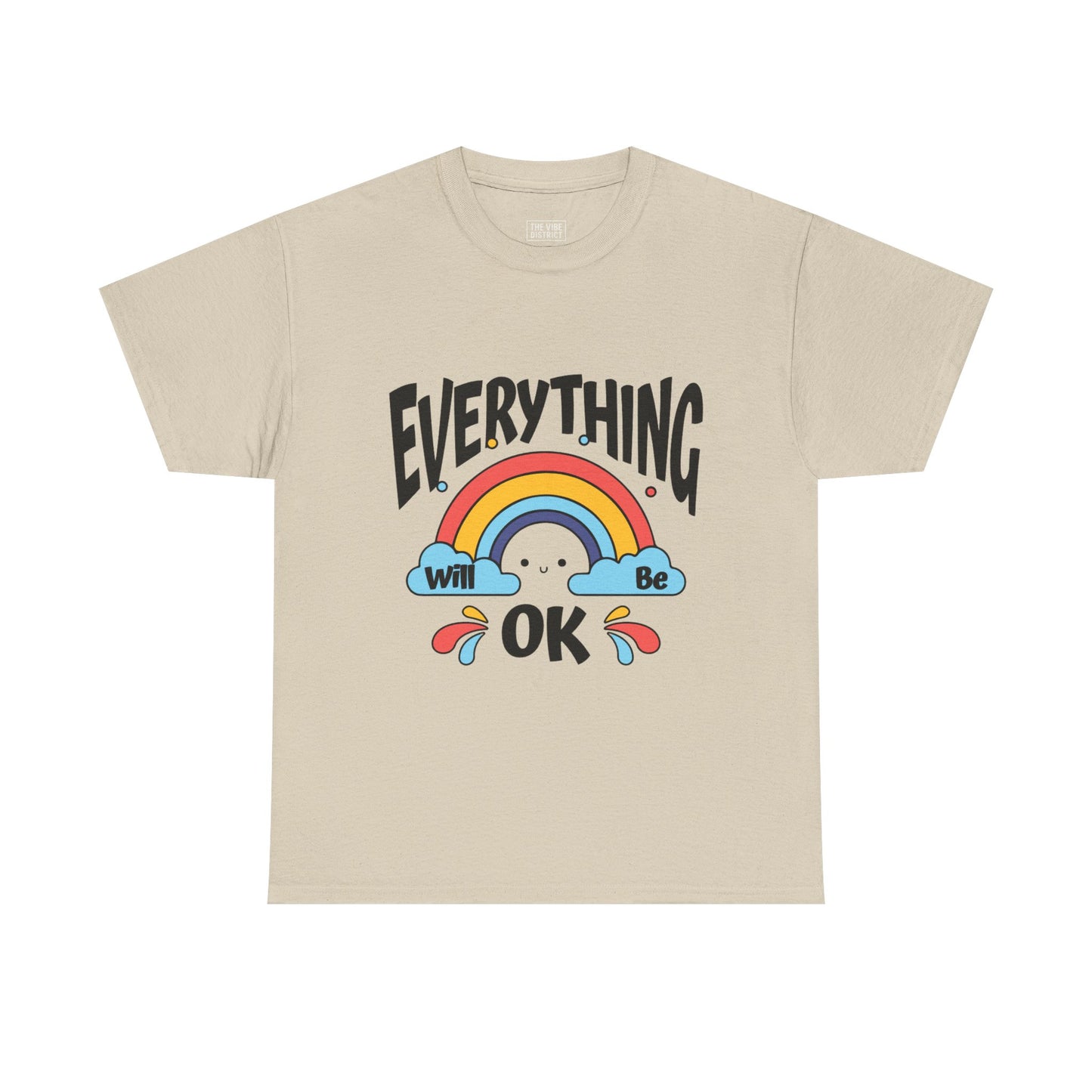 Everything Will Be OK Unisex Tee, Inspirational Shirt, Everyday Comfort Tee, Rainbow Graphic T-Shirt, Gift for Friends, Positive Vibes [...]