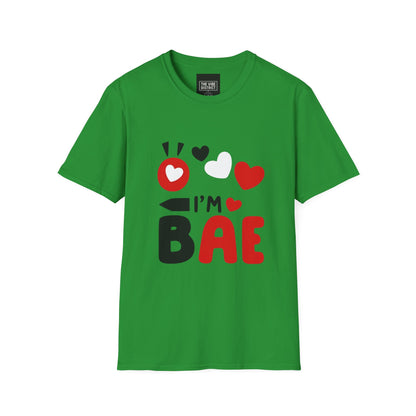 Valentine's Day I'm Bae T-Shirt, Cute Couple Tee, Gift for Him/Her, Softstyle Love Shirt, Romantic Apparel, Valentine's Gift