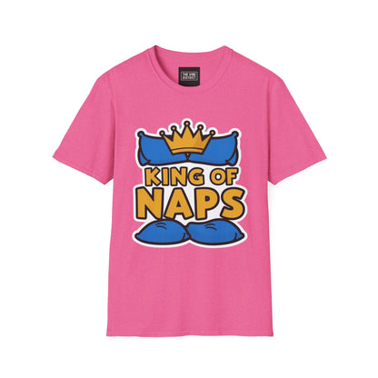 King of Naps Unisex Softstyle T-Shirt - Perfect Gift for Sleep Lovers