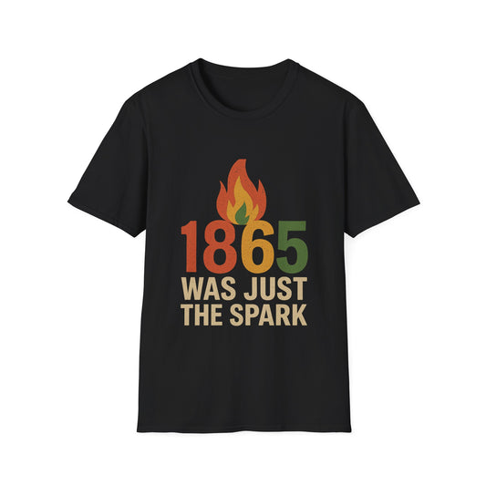 Ignite Change Unisex Softstyle T-Shirt, 1865 Graphic Tee, Black History Apparel, Gift for Activists, Comfortable Casual Wear