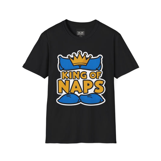 King of Naps Unisex Softstyle T-Shirt - Perfect Gift for Sleep Lovers