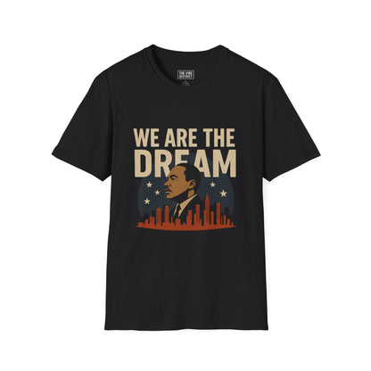 Inspirational MLK T-Shirt, Unisex Softstyle Tee, Civil Rights Apparel, Motivational Gift, Dreamer Shirt, Equality Fashion