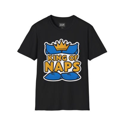King of Naps Unisex Softstyle T-Shirt - Perfect Gift for Sleep Lovers
