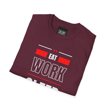 Eat Work Sleep Repeat Unisex Softstyle T-Shirt