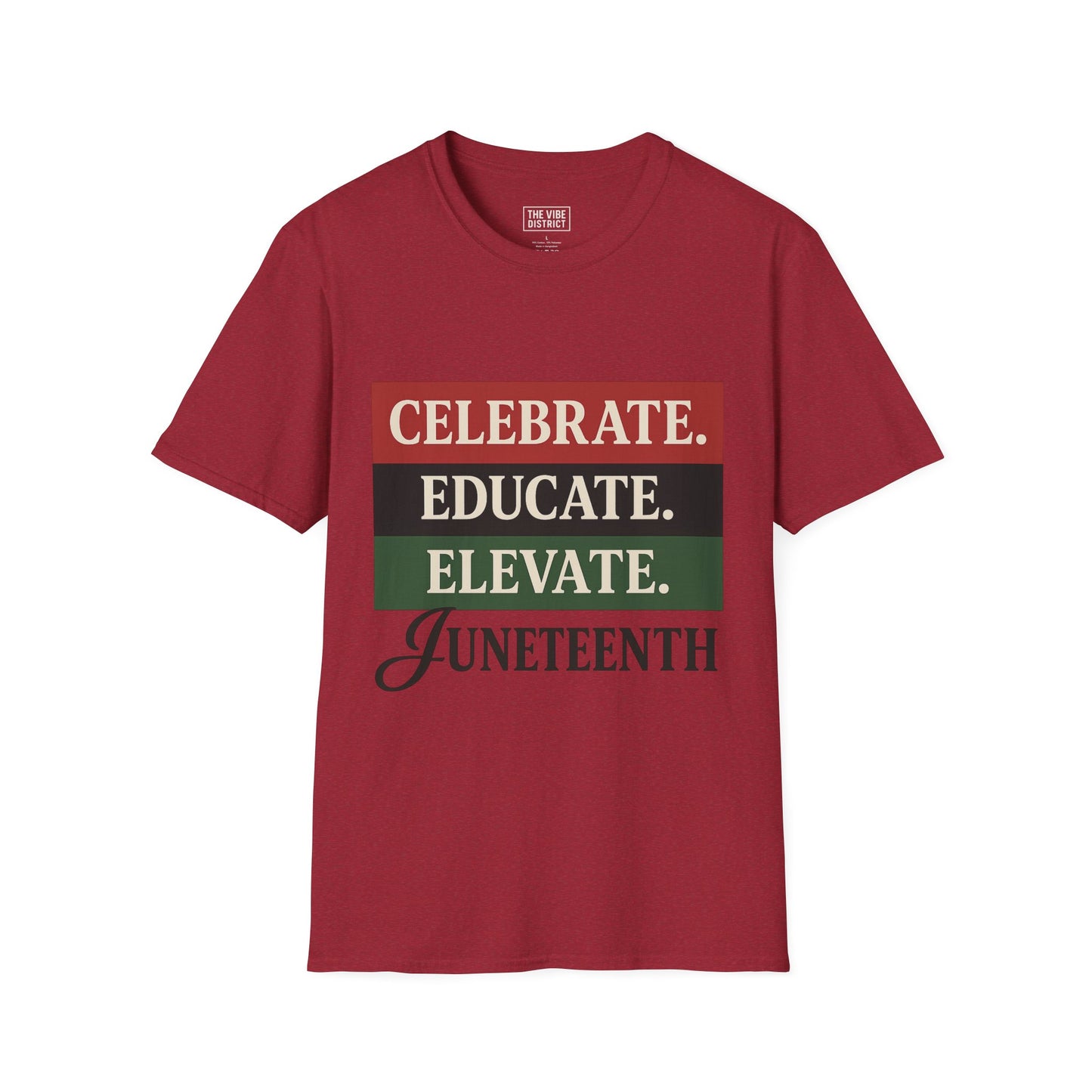 Juneteenth Celebration T-Shirt, Celebrate Educate Elevate Tee, Unisex Graphic Shirt, African American Pride Apparel, Holiday [...]