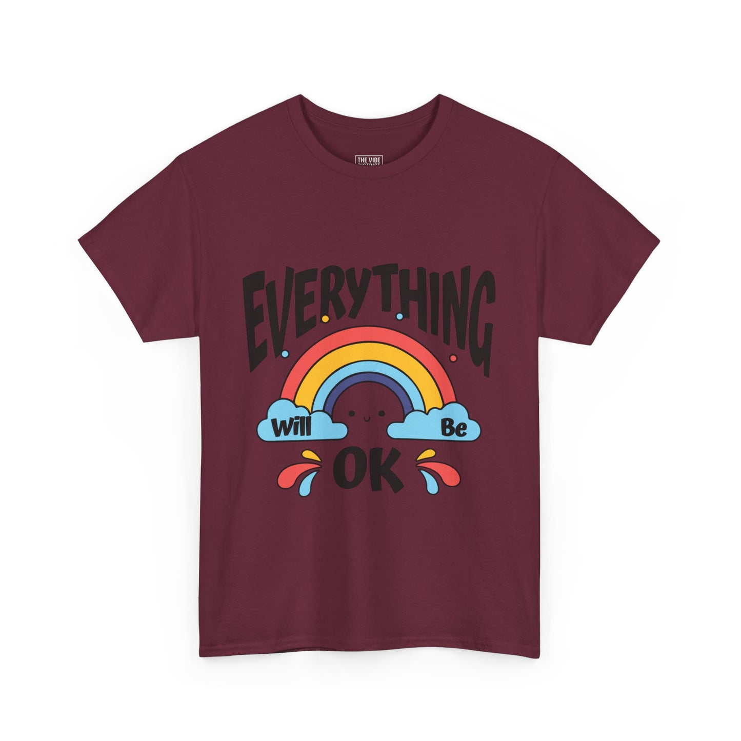 Everything Will Be OK Unisex Tee, Inspirational Shirt, Everyday Comfort Tee, Rainbow Graphic T-Shirt, Gift for Friends, Positive Vibes [...]
