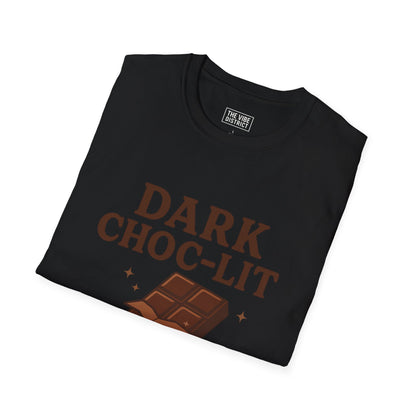 Dark Choc-Lit Unisex T-Shirt | Melanin Pride Tee, Casual Wear, Gift for Chocolate Lovers, Birthday Apparel, Black History Month