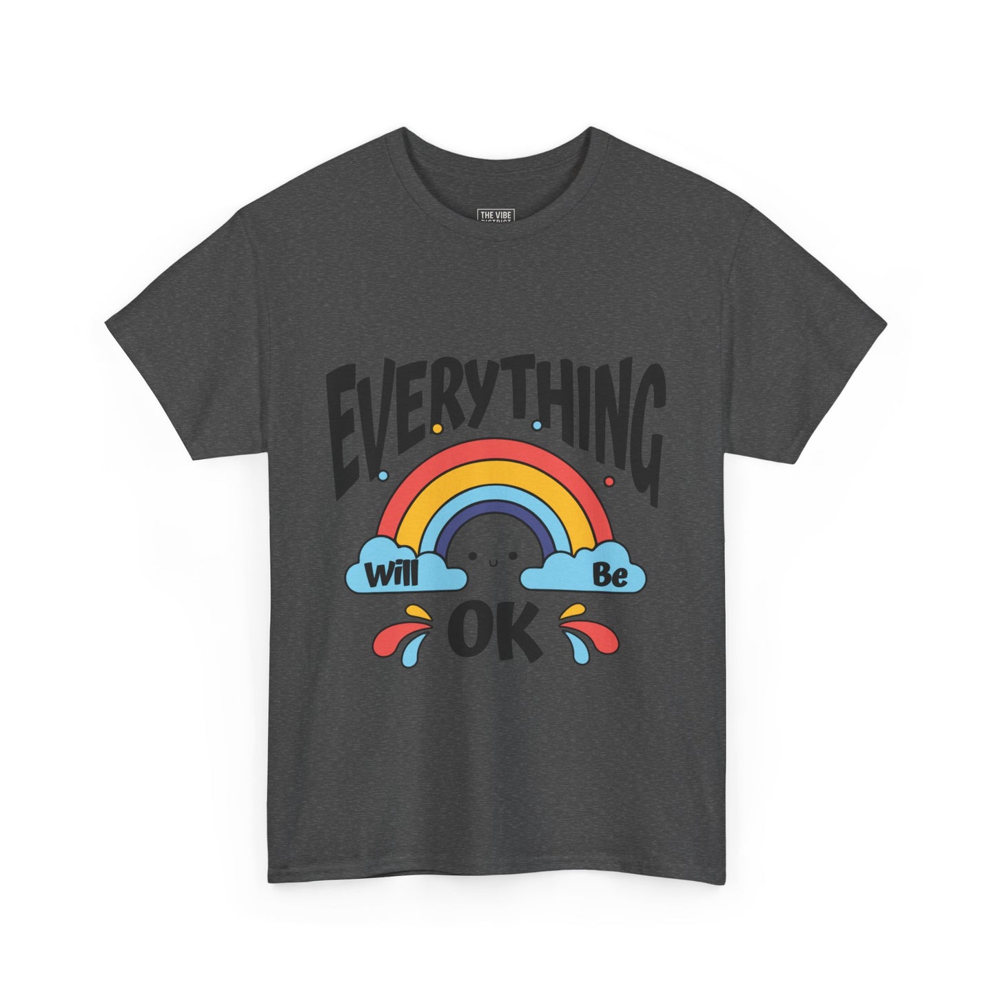 Everything Will Be OK Unisex Tee, Inspirational Shirt, Everyday Comfort Tee, Rainbow Graphic T-Shirt, Gift for Friends, Positive Vibes [...]