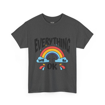 Everything Will Be OK Unisex Tee, Inspirational Shirt, Everyday Comfort Tee, Rainbow Graphic T-Shirt, Gift for Friends, Positive Vibes [...]