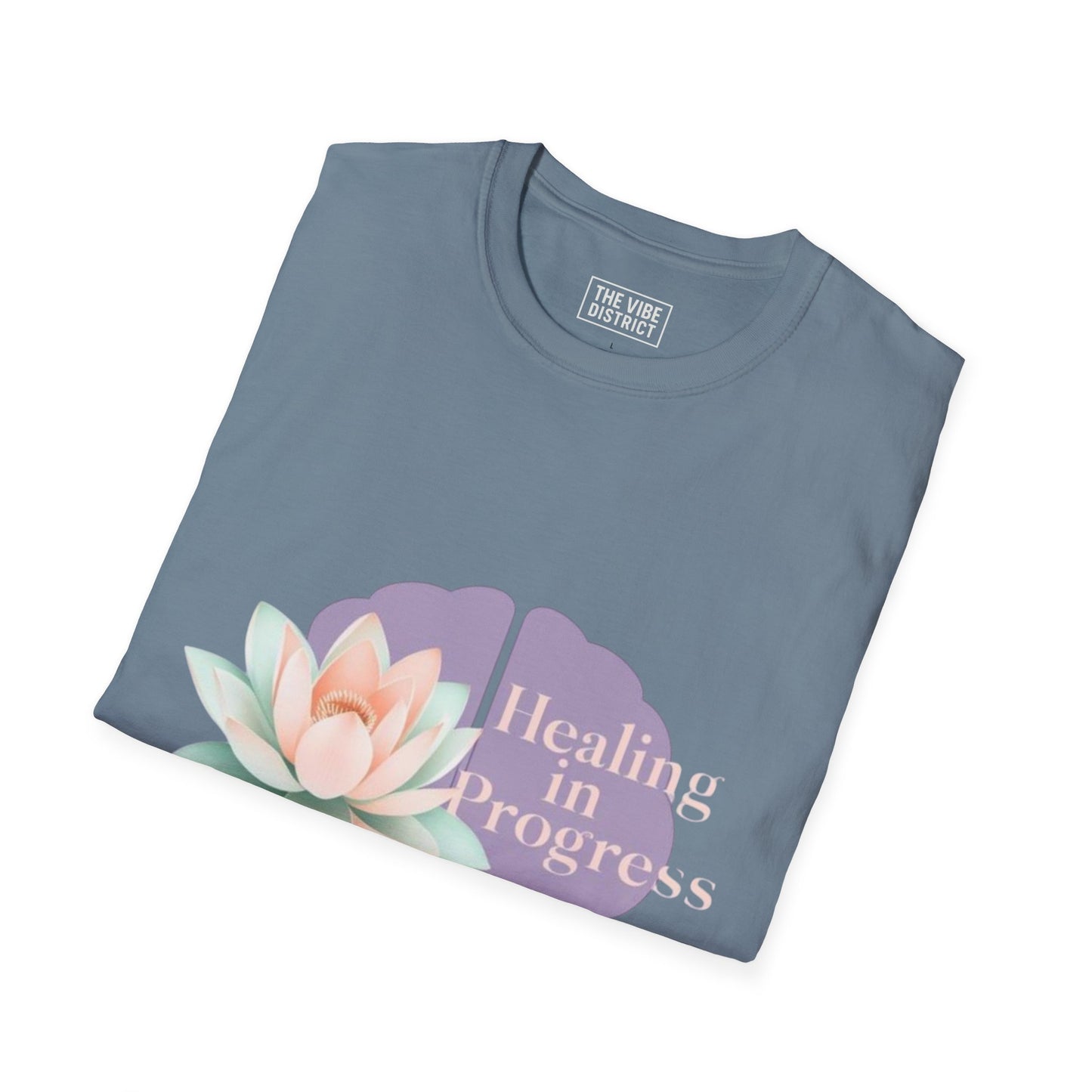 Healing in Progress Unisex Softstyle T-Shirt - Mindfulness & Wellness Apparel