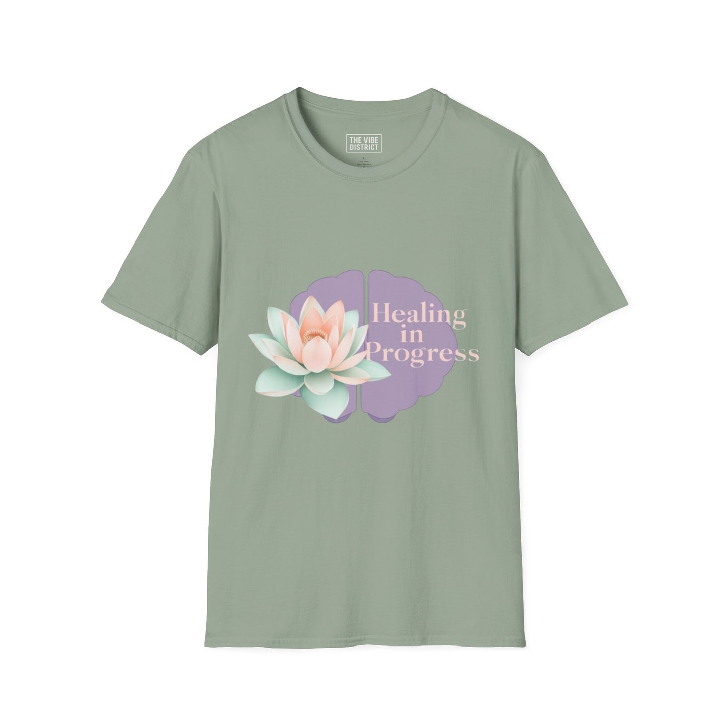Healing in Progress Unisex Softstyle T-Shirt - Mindfulness & Wellness Apparel