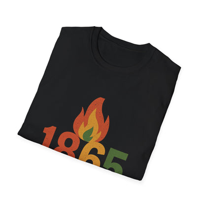 Ignite Change Unisex Softstyle T-Shirt, 1865 Graphic Tee, Black History Apparel, Gift for Activists, Comfortable Casual Wear