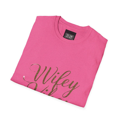 Wifey Vibes Unisex Softstyle T-Shirt - Perfect Gift for Brides and Newlyweds
