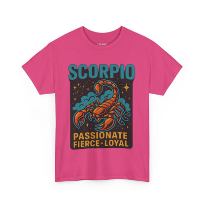 Scorpio Zodiac Tee | Passionate, Fierce & Loyal | Astrology Gift, Horoscope Shirt, Unisex Apparel, Birthday Present, Astrology Lover