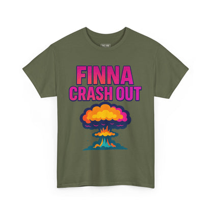 Funny Graphic Tee - Finna Crash Out, Casual Wear, Trendy Streetwear, Gift for Friends, Pop Culture Tees