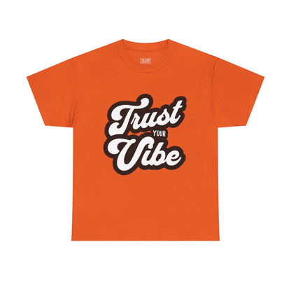 Trust Your Vibe Unisex Cotton Tee, Positive Affirmation Shirt, Casual Everyday Wear, Gift for Teens, Birthday, Inspirational Fashion