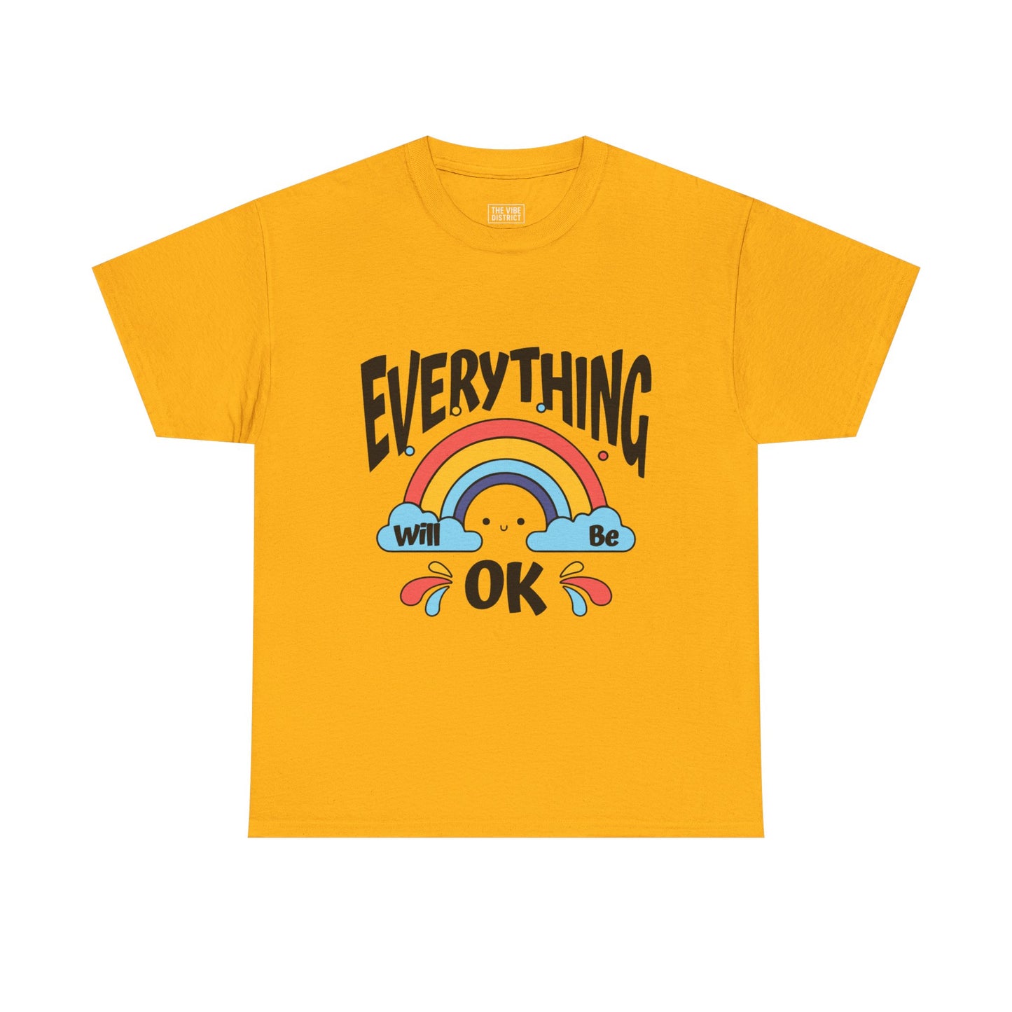 Everything Will Be OK Unisex Tee, Inspirational Shirt, Everyday Comfort Tee, Rainbow Graphic T-Shirt, Gift for Friends, Positive Vibes [...]