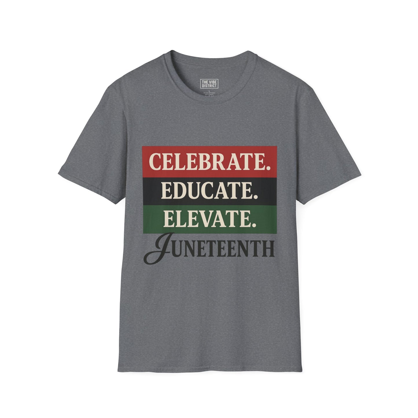 Juneteenth Celebration T-Shirt, Celebrate Educate Elevate Tee, Unisex Graphic Shirt, African American Pride Apparel, Holiday [...]