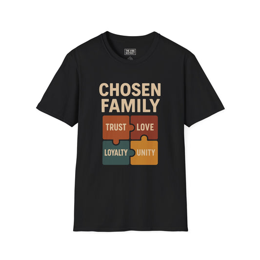 Chosen Family Unisex Softstyle T-Shirt | Trust Love Loyalty Unity Tee, Gift for Friends, Everyday Wear, Family Gathering Shirt, [...]