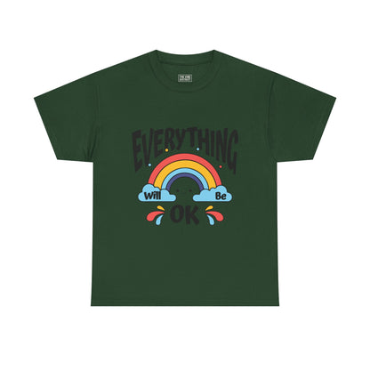 Everything Will Be OK Unisex Tee, Inspirational Shirt, Everyday Comfort Tee, Rainbow Graphic T-Shirt, Gift for Friends, Positive Vibes [...]